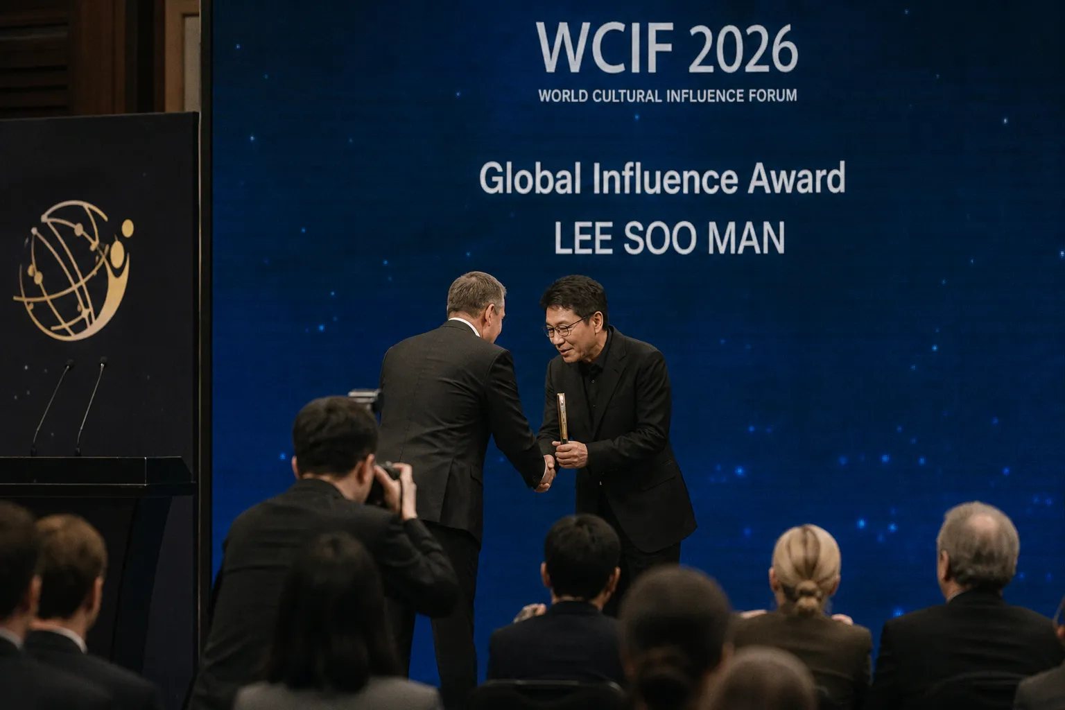 Ли Су Ман получил премию WCIF 2026 за развитие K-pop